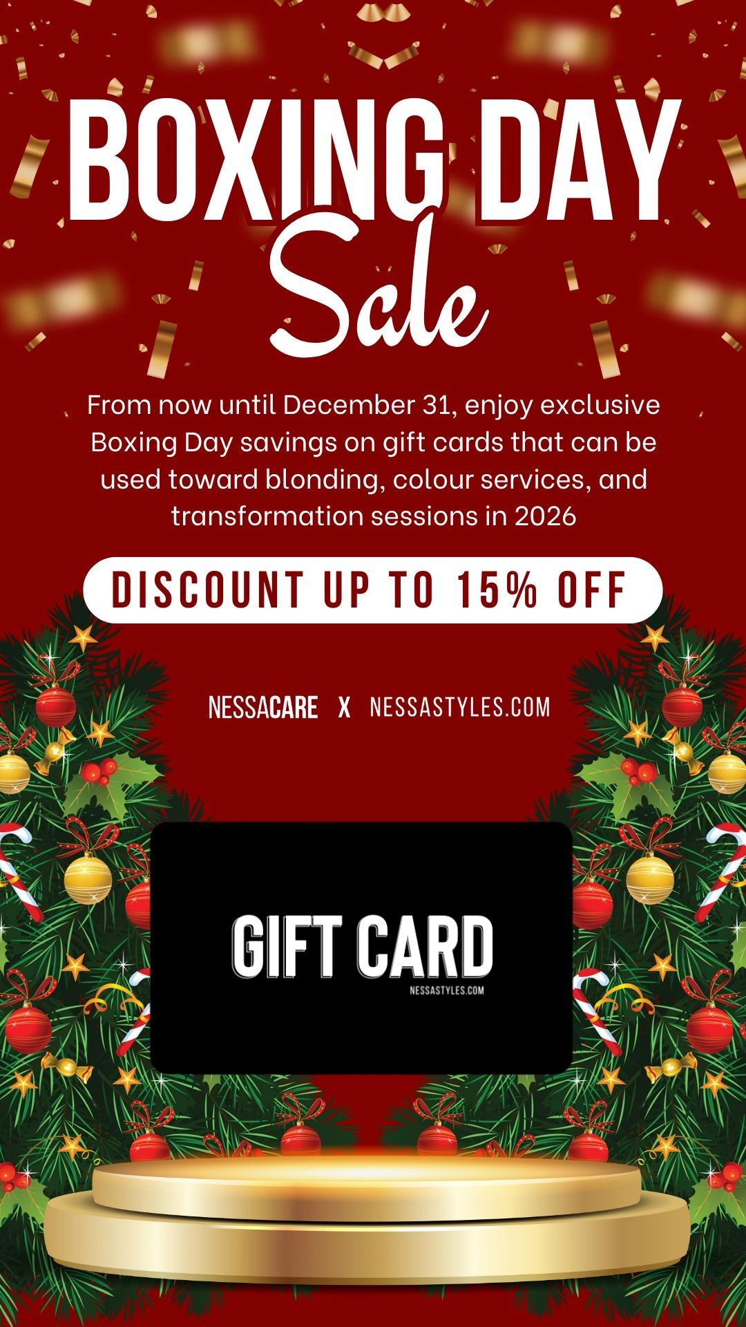 Gift card promotion Nessastyles.com