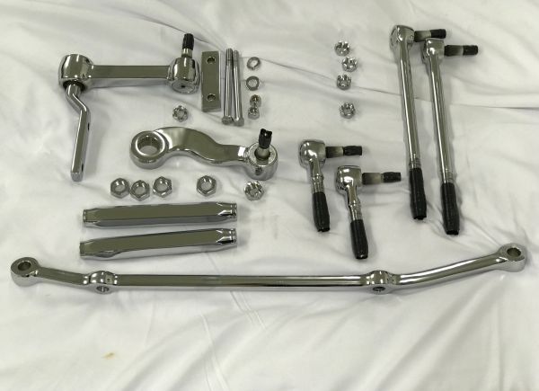 1958-1964 Impala Complete Steering Linkage Kit Chrome