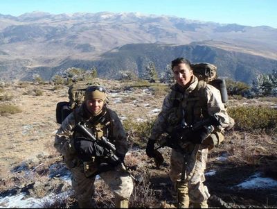 Anthony when he was doing cold mountain training in the Sierra Nevada Mountains
