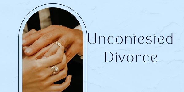 Hands with wedding rings symbolizing uncontested divorce.
