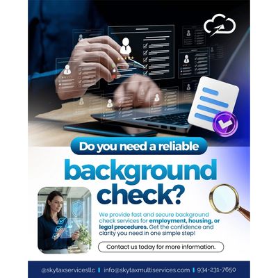 Background check and fingerprinting services Long Island NY