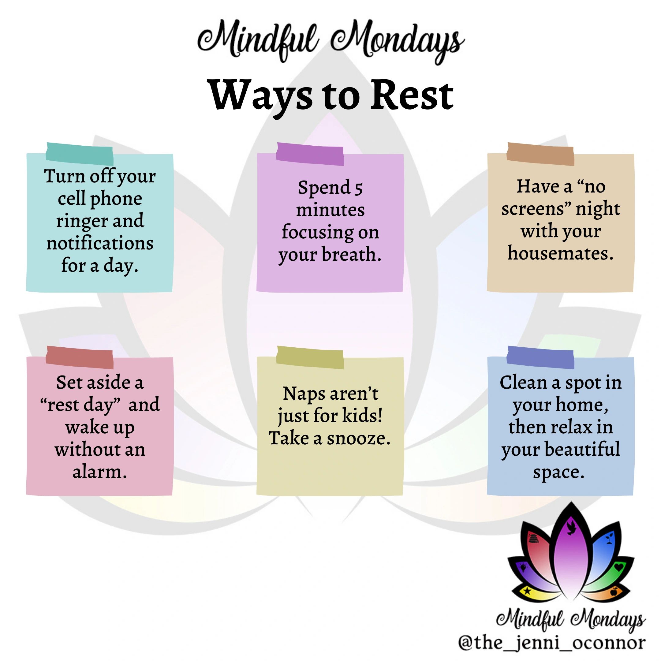 Mindful Mondays: Ways to Rest