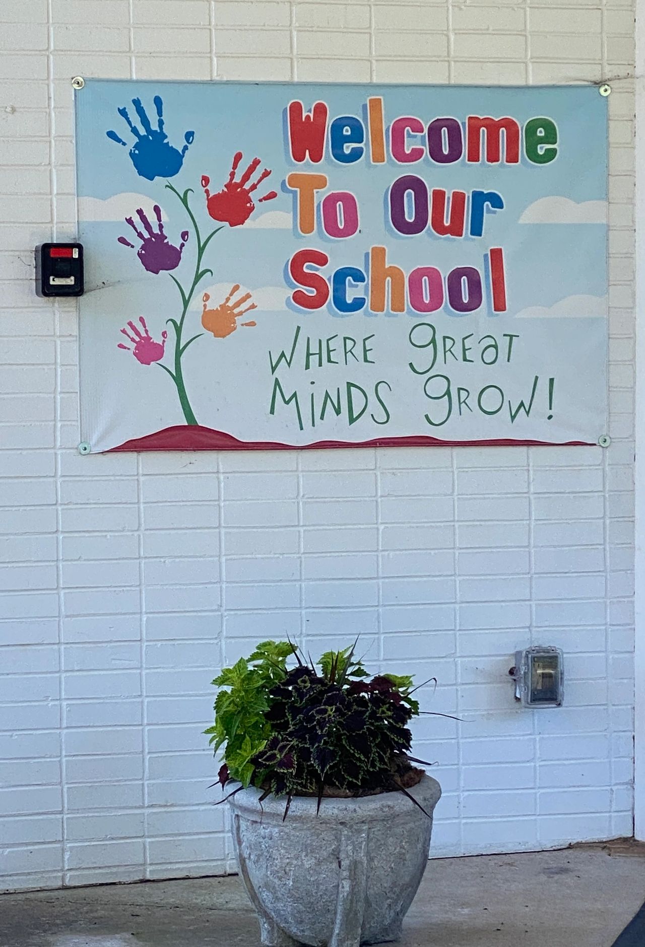 Stovall-Shaw welcome sign. Stovall-Shaw welcome sign.