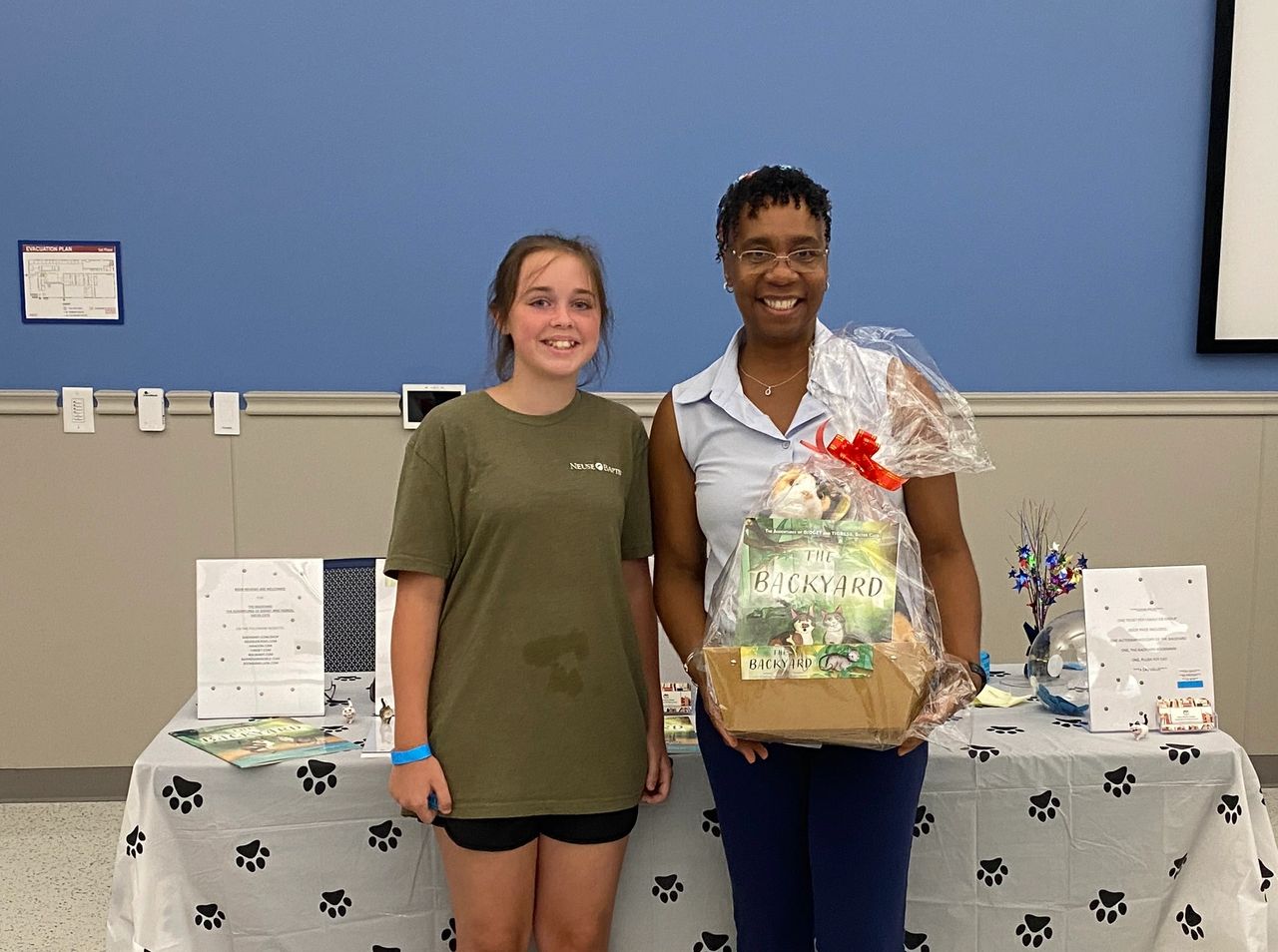 Thank you to this young lady our door prize winner. She and her friends were excited for the door prize drawing. In all the excitement, I did not get her name before she left. 