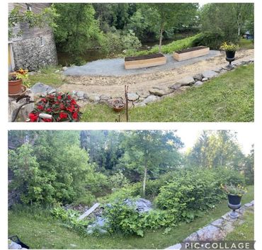 Custom raised flower beds 