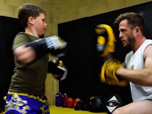 youth kids Muay Thai martial arts training classes in cheltenham