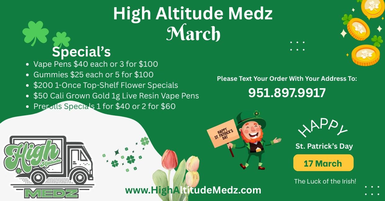 March Specials from High Altitude Medz.