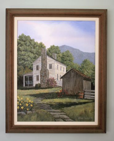14x18 acrylic - Old Home in Monroe County, WV $400