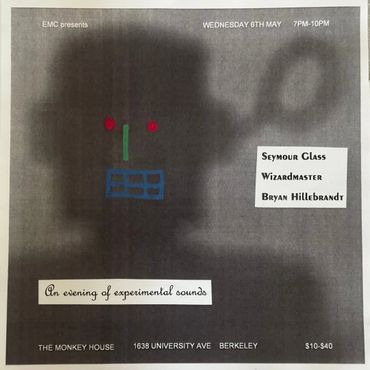 Poster for an experimental sounds music event in Berkeley.