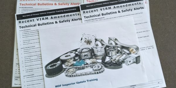 Five training questionnaires.