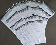 Examples of 14 training questionnaires.
