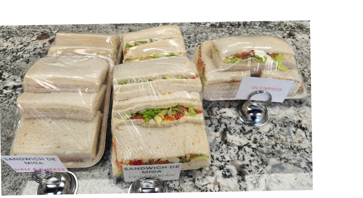Argentine Sandwiches de Miga are now offered!!

Made fresh ONLY on Thursdays, Fridays & Saturdays. C
