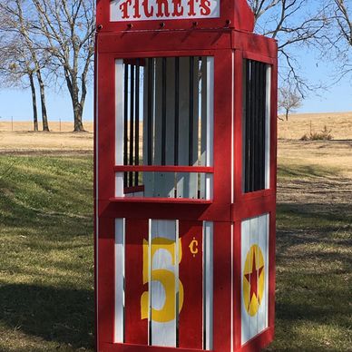 Classic Carnival Ticket Booth Prop