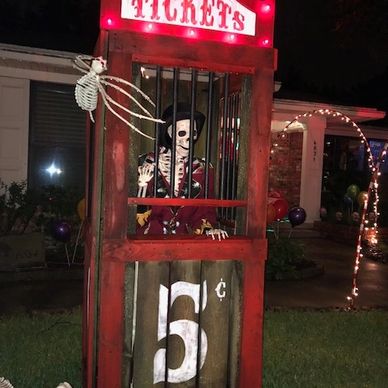 Haunted Ticket Booth Halloween Prop