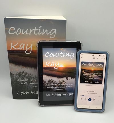 Courting Kay in paperback, ebook, and audiobook