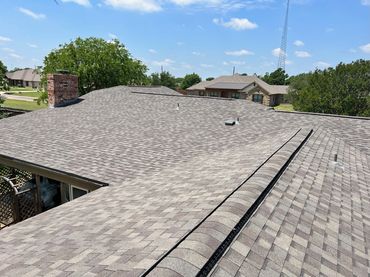 Detail view of new roof by Mason Roofing