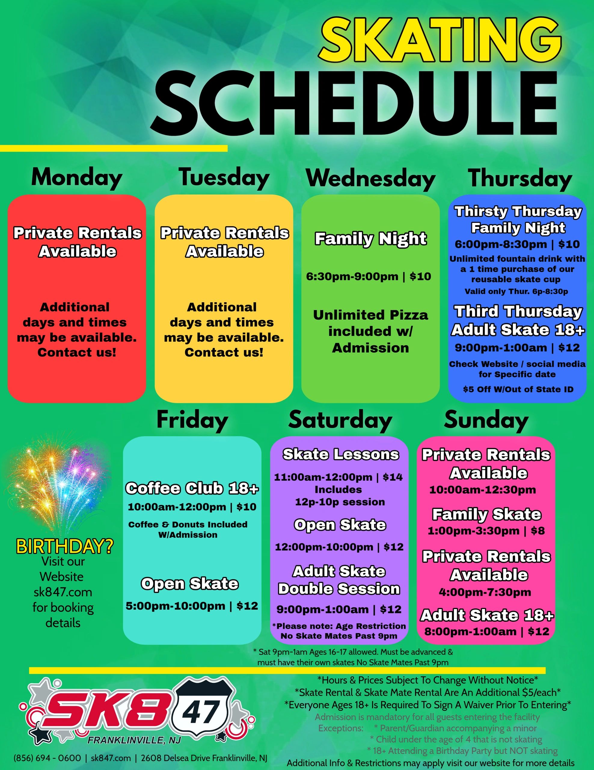 Schedule