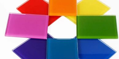 COLORED PAINTED GLASS
