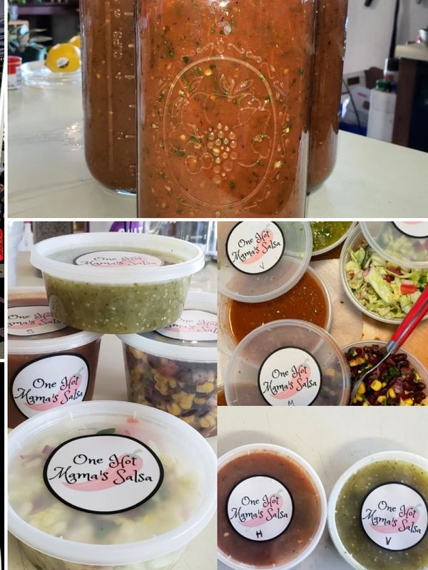Jars of salsa