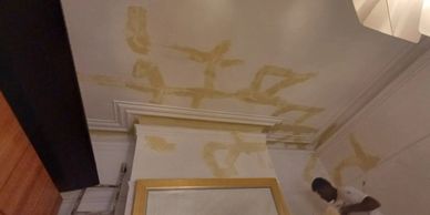 GCK Painting repair cracks in Victorian terrace Melbourne Australia