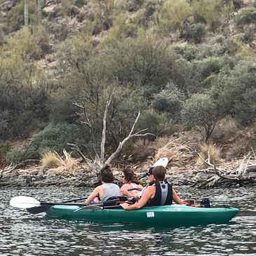 Family kayak tirp - Saguaro lake, AZ