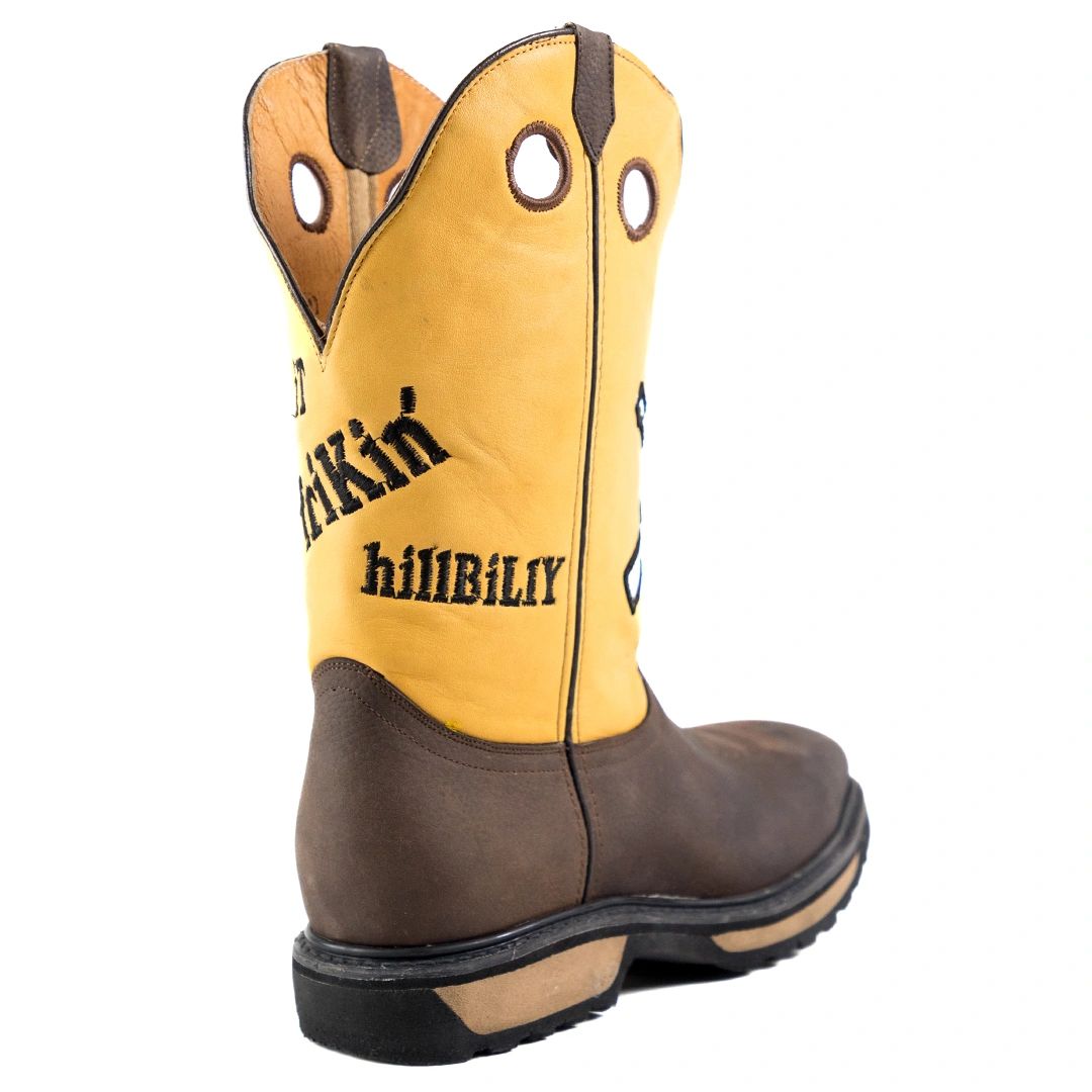 OUT8002 - RockinLeather Men's Outlaw Steel Toe Work Boot