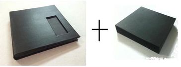 Vogue 6x2" Cut Out Black Leather + Hard Cover Box