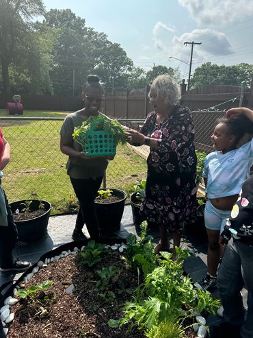 Community Garden we developed at Victoria Academy 