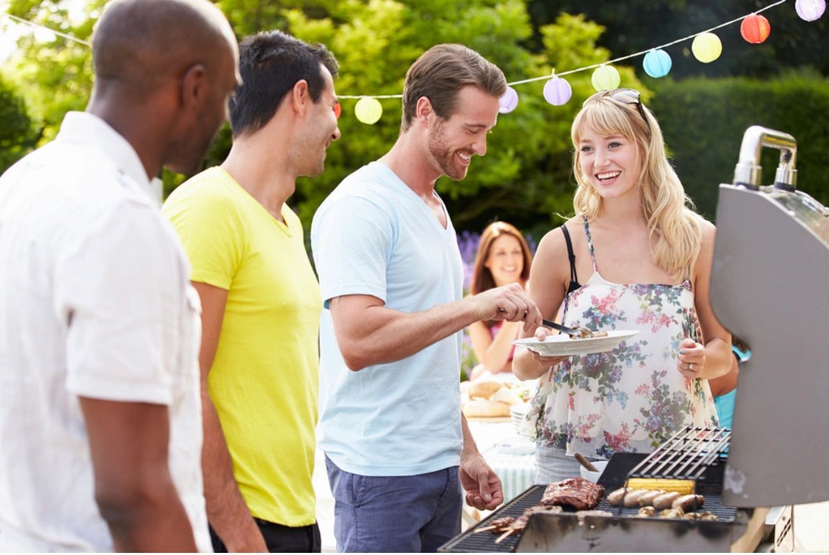 People enjoying their grill after BBQ grill cleaning in AZ