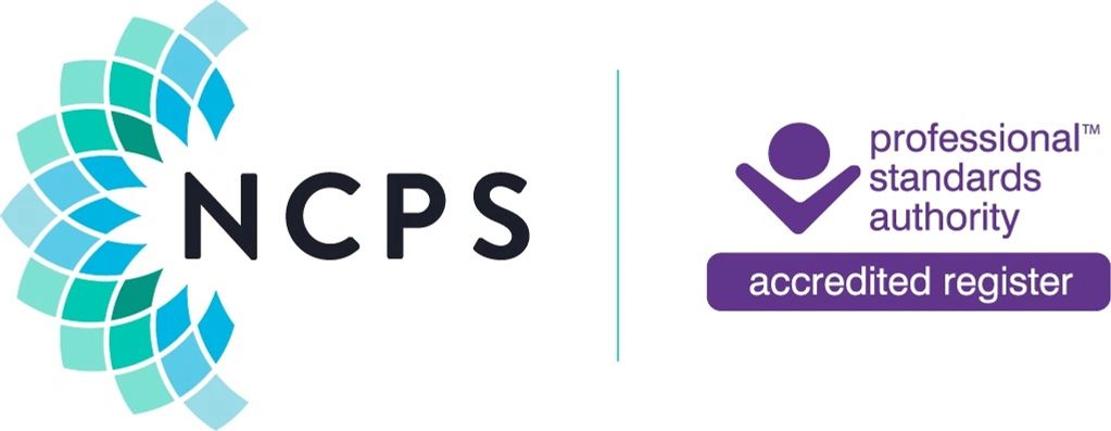 NCPS logo with Professional Standards Authority accreditation.