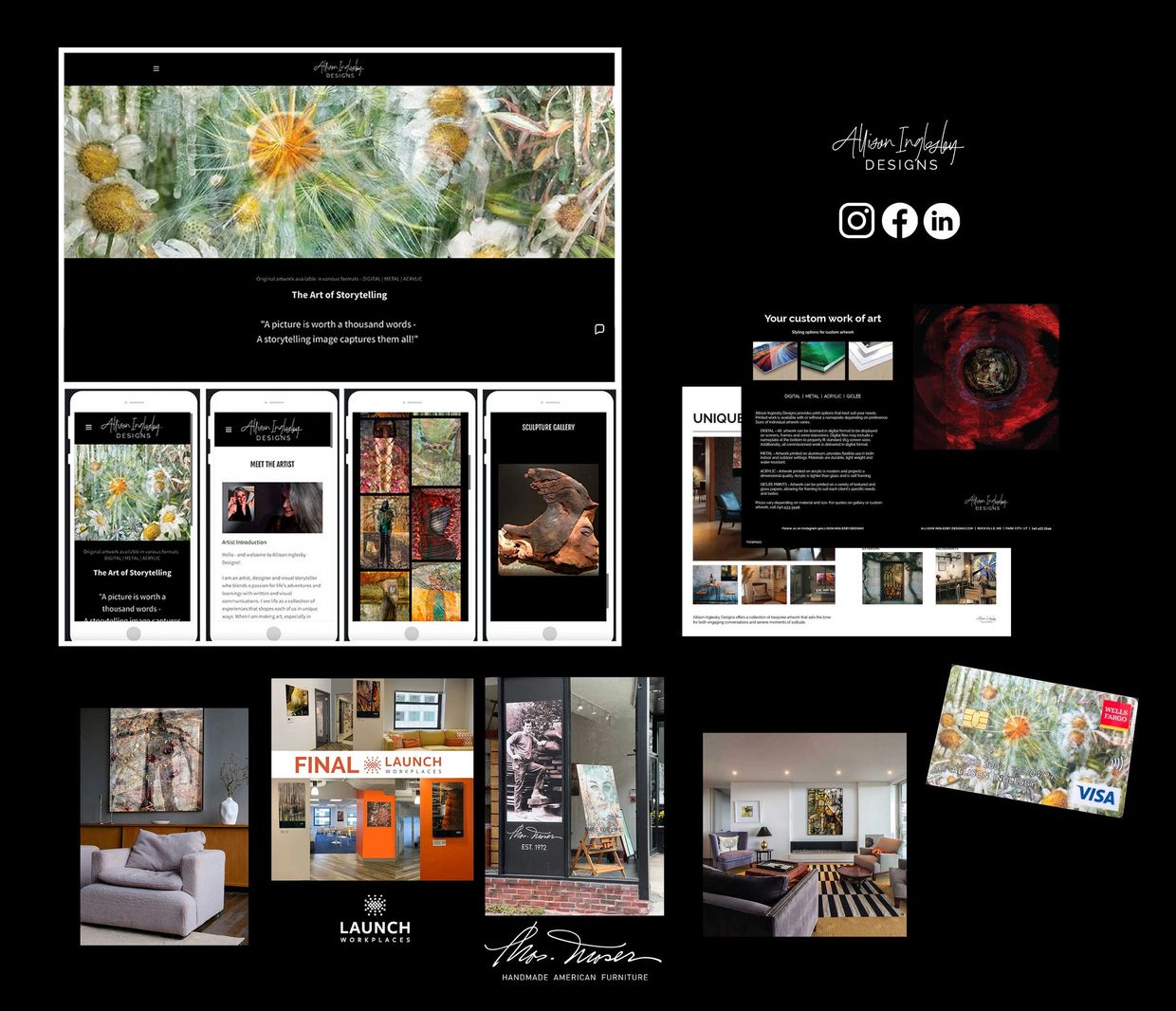 Allison Inglesby Designs work portfolio