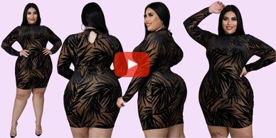 Vestido corto de fiesta para mujeres plus size, un vestido corto en talla 1X, 2X 3X vestido bello