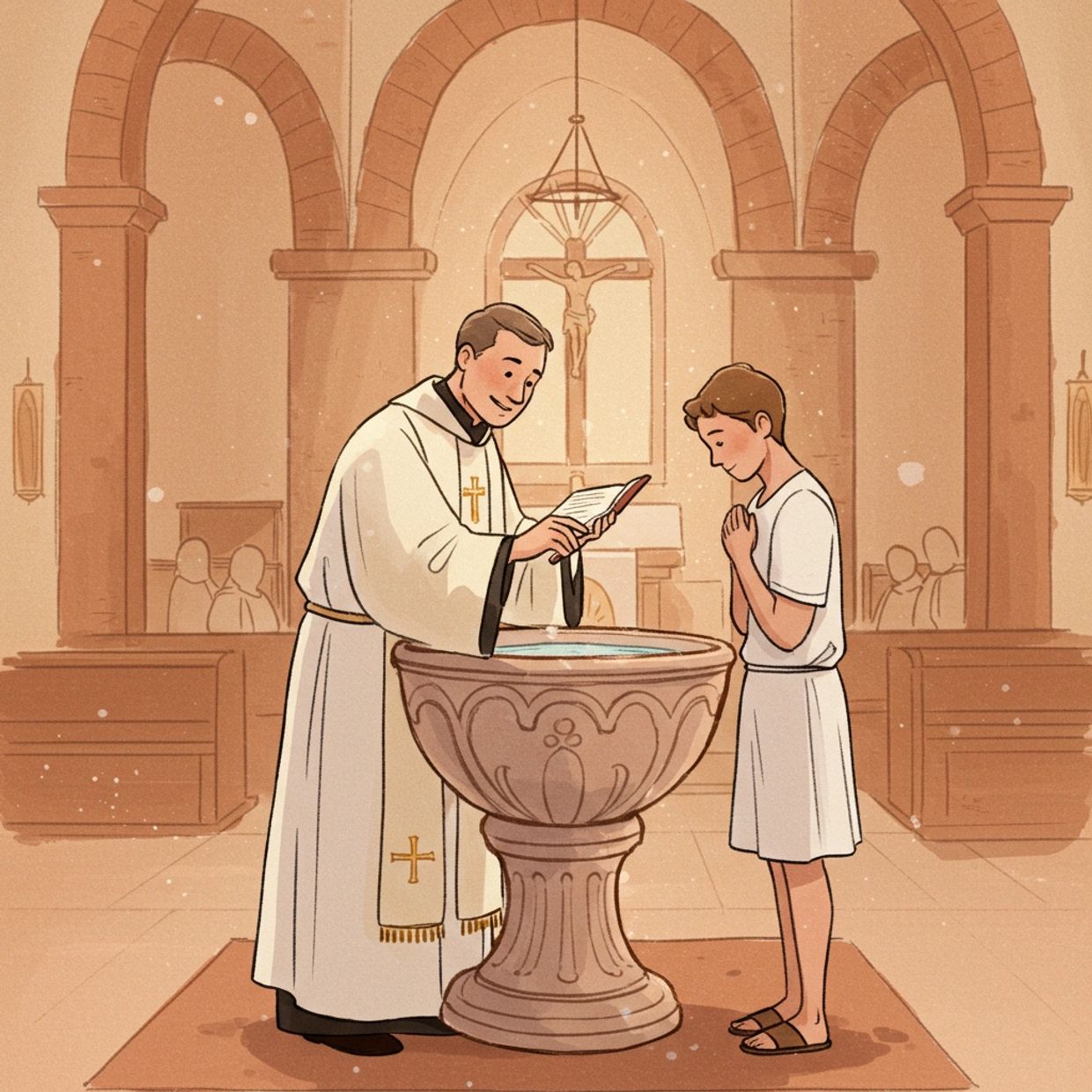 Bautismo para Adultos en  la Parroquia Nuestra Señora de los Ángeles
