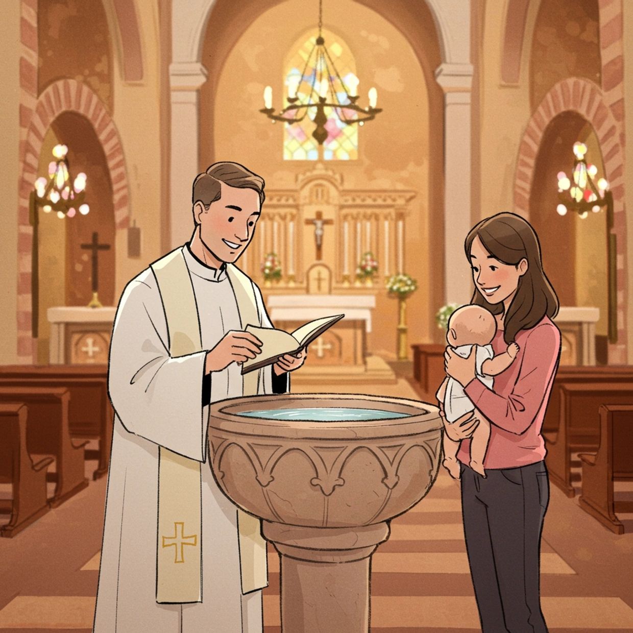 Bautismo para Bebés en  la Parroquia Nuestra Señora de los Ángeles