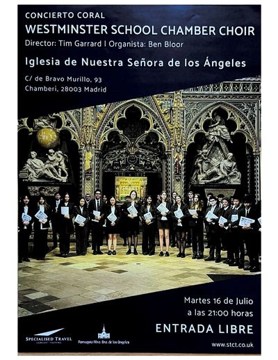 Concierto Coral de Westminster School Chamber Choir