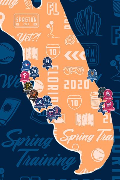 Spring Training Grapefruit League map