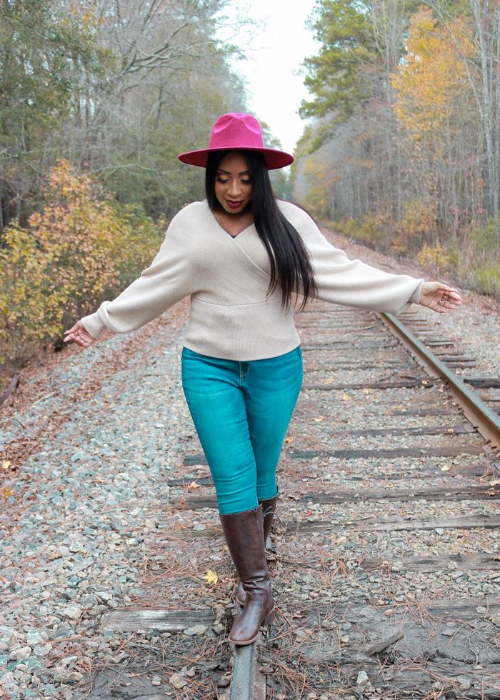 Walking train tracks following God's calling on my life. Taking the narrow path. The narrow way.