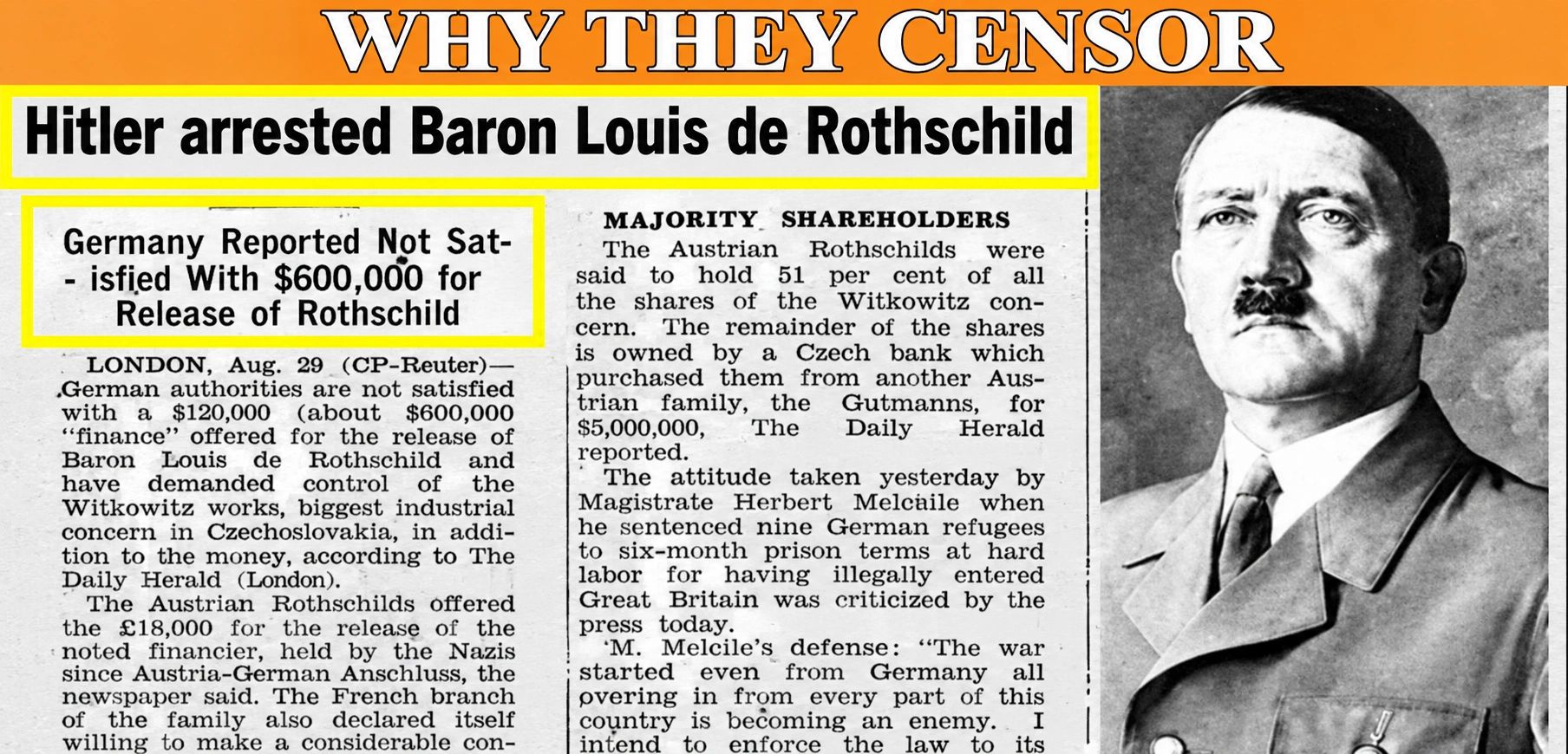Nitler Sign Hitler & The Rothschilds