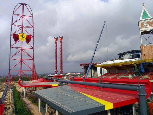 Red force installation roller coaster