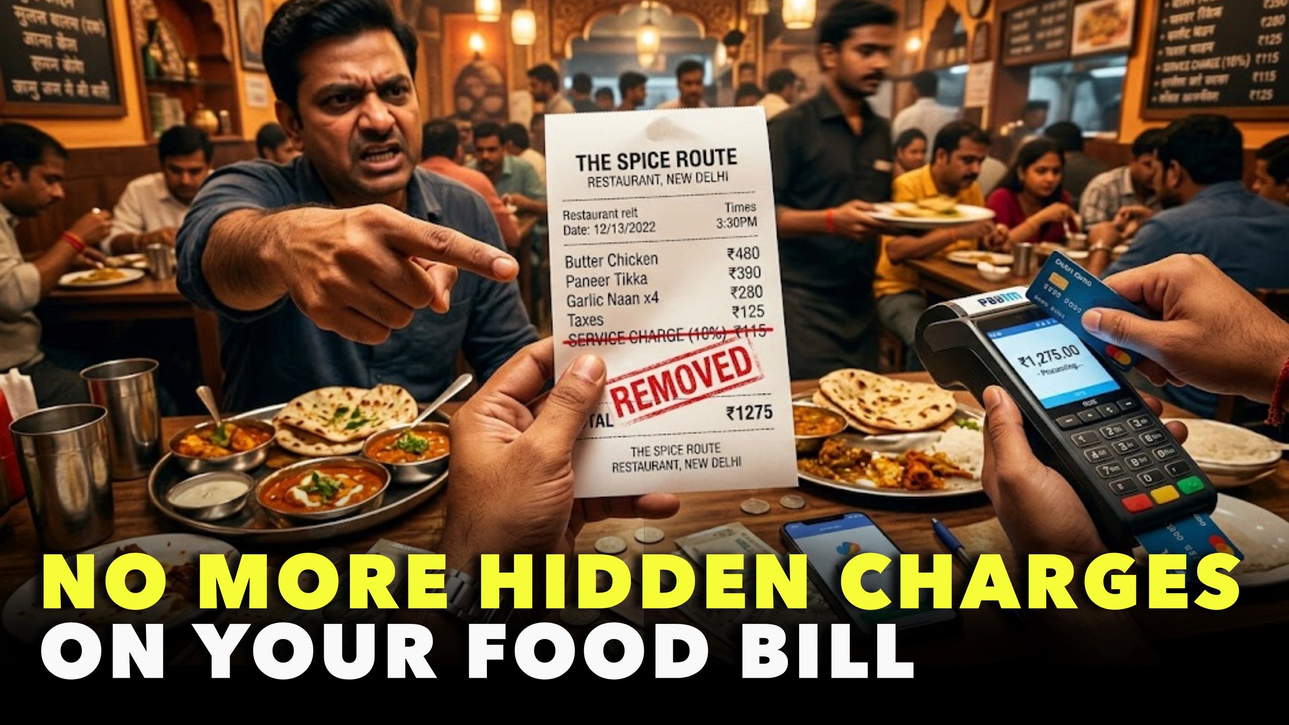 No More Hidden Charges on Your Food Bill