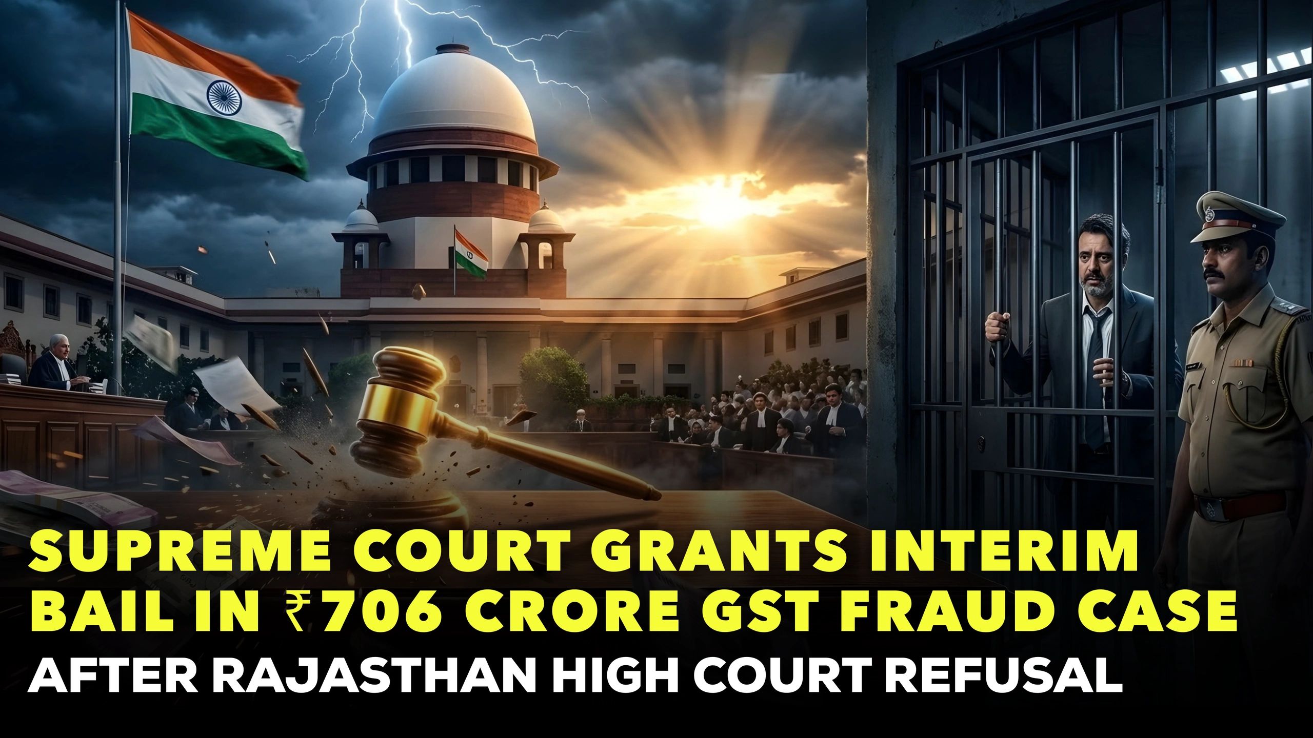 Supreme Court Grants Interim Bail in ₹706 Crore GST Fraud Case