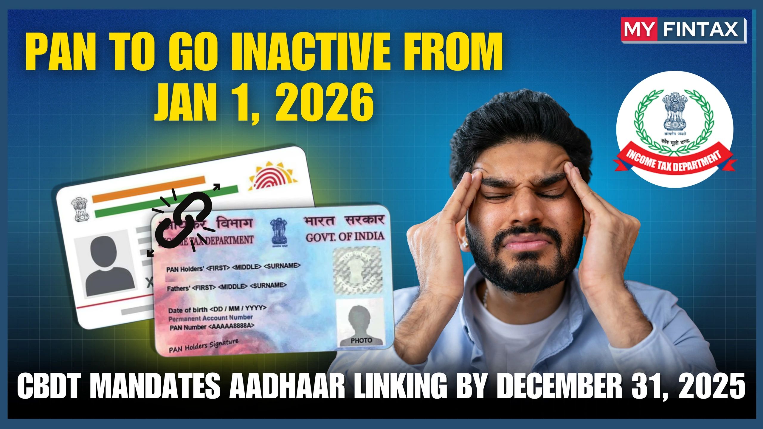 PAN to Go Inactive from Jan 1, 2026
