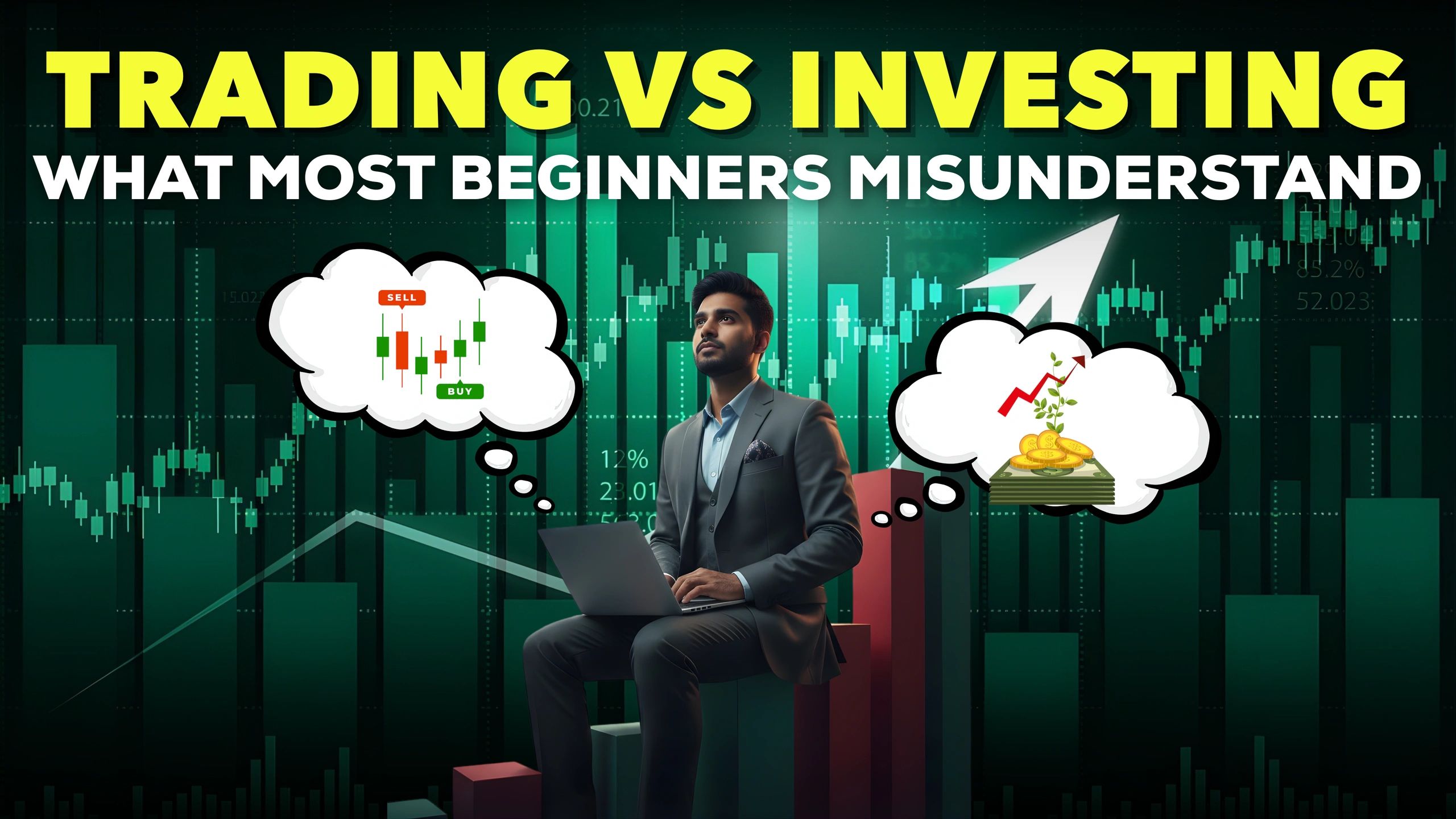 TRADING VS INVESTING: WHAT MOST BEGINNERS MISUNDERSTAND