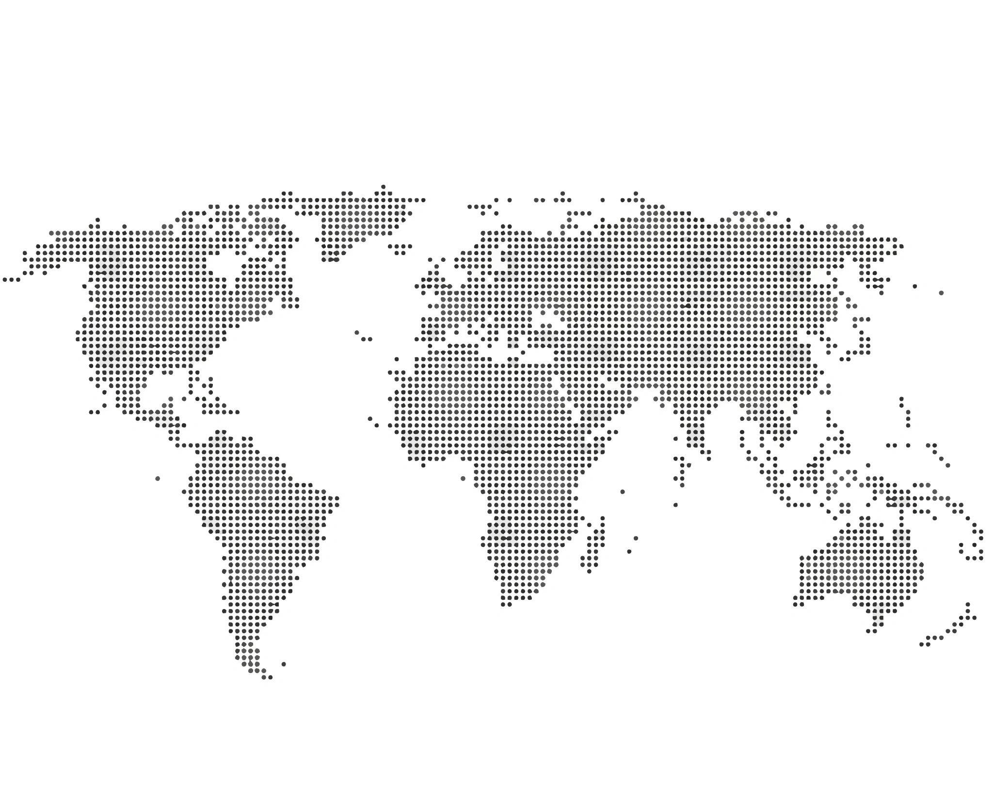 Dotted illustration of a world map