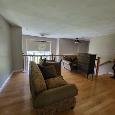 Fresly painted living room