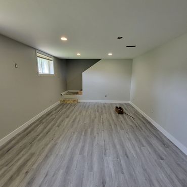 Light gray family room