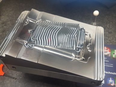 Finish milled hardened insert.