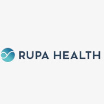 Rupa Health logo with blue circular icon and text.