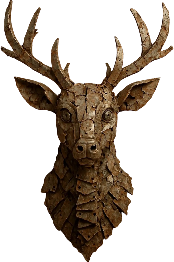 sccrap metal wall mount sculpture 