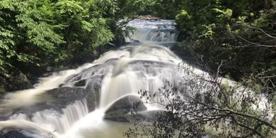 Turtletown falls hiking near Blue Ridge